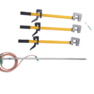 Portable Earthing Rod With Clamp And Wire,Used In High Voltage Or Low Voltage